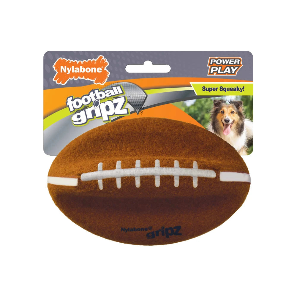 Nylabone Power Play - Juguete para perro con forma de pelota de futbol americano