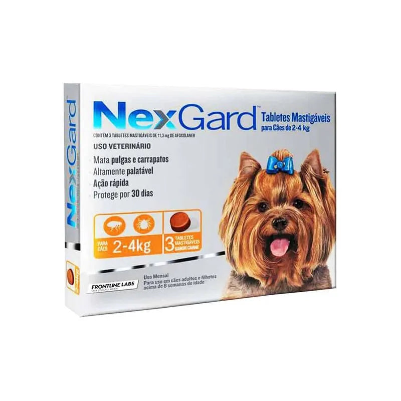 Nexgard 11.3mg x 3 Tab (2-4kg)