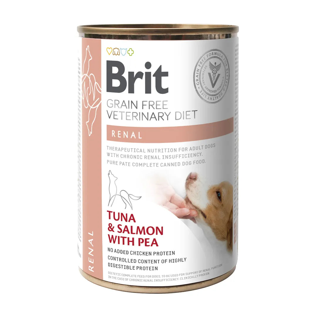 Brit Veterinary Diet Dog Grain-Free Renal Lata 400gr