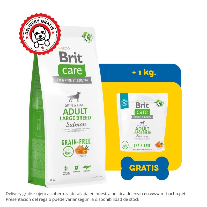 Brit Care Dog Grain-free Adult Large Breed Salmón