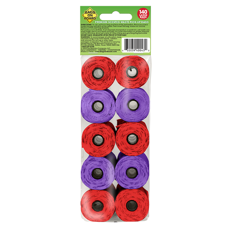 Manna Pro Bags on Board Triple Berry Scent - Refill Bolsas Sanitarias Biodegradables x10 Rollos