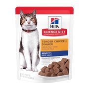 Hills SD Feline Tender Chicken Dinner Adult 7+ Pouch
