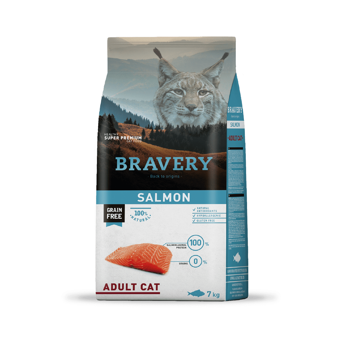 Bravery Grain-Free Adult Cat Salmón