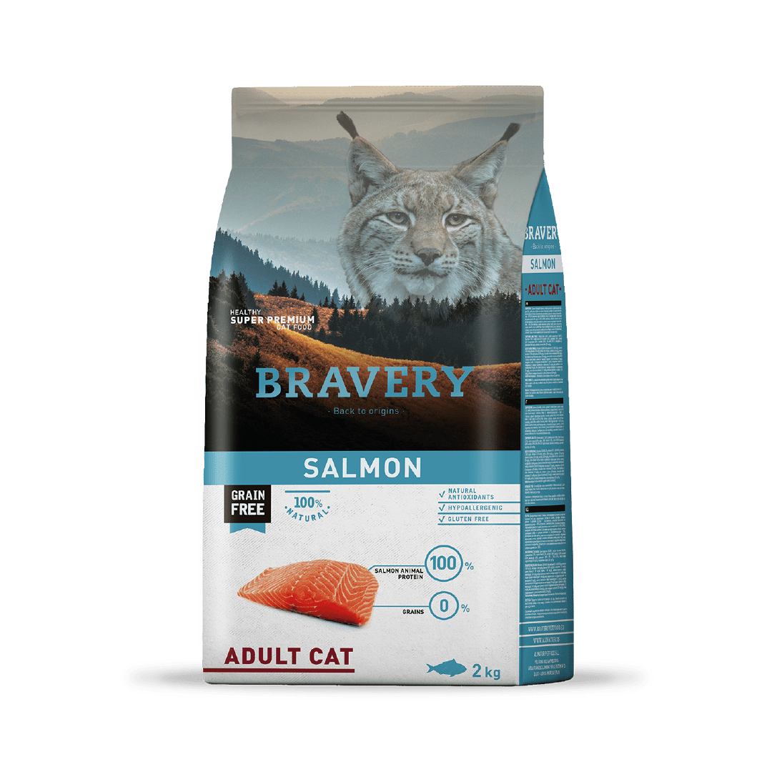 Bravery Grain-Free Adult Cat Salmón