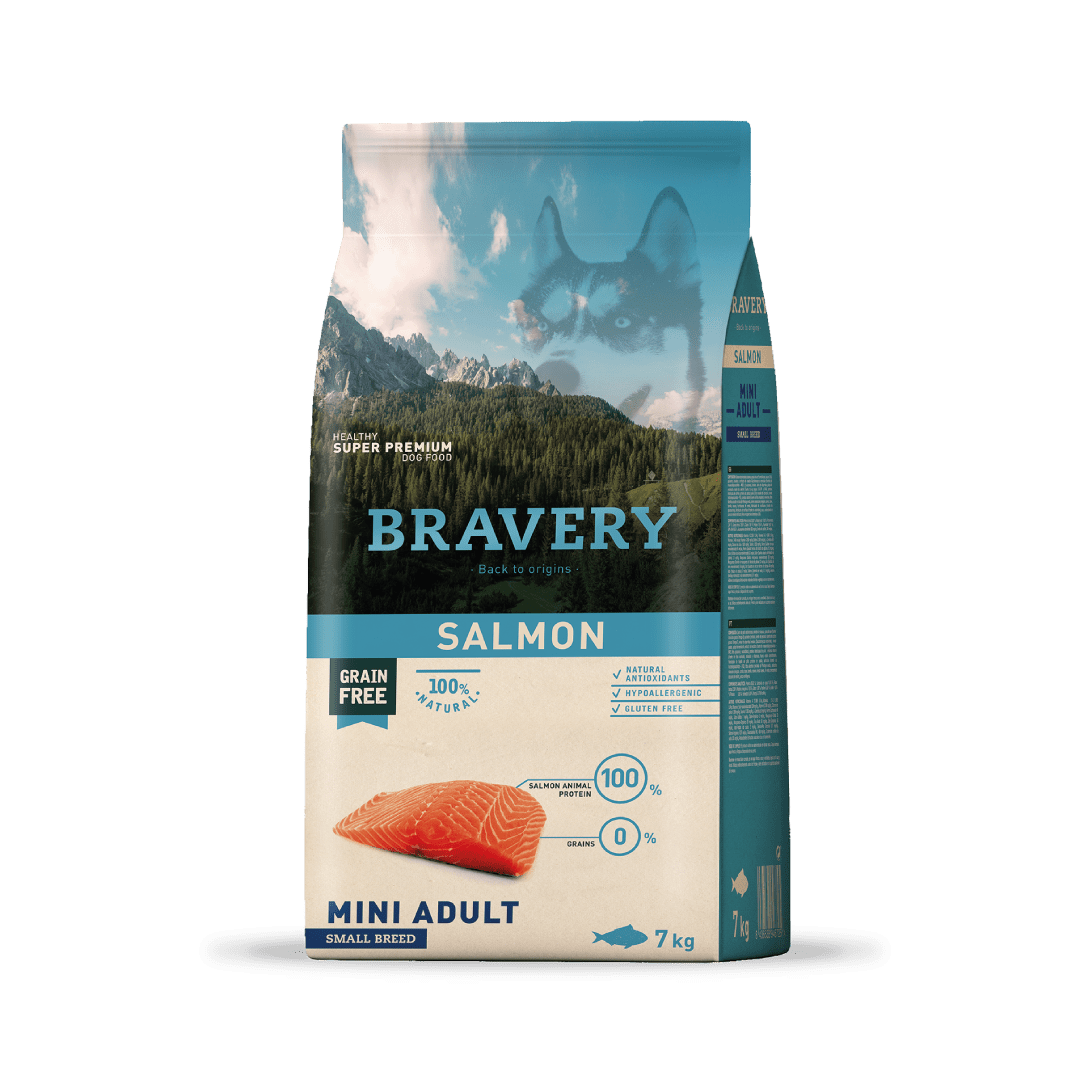Bravery Grain-Free Dog Salmon Mini Adult Small Breeds