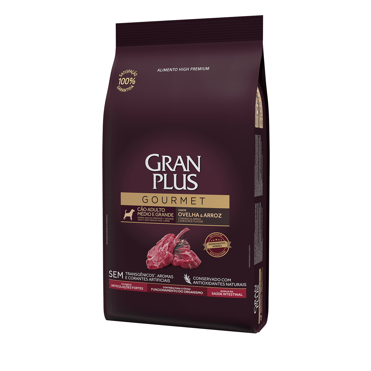 Gran Plus Gourmet Perro Adulto Raza Mediana-Grande Cordero y Arroz