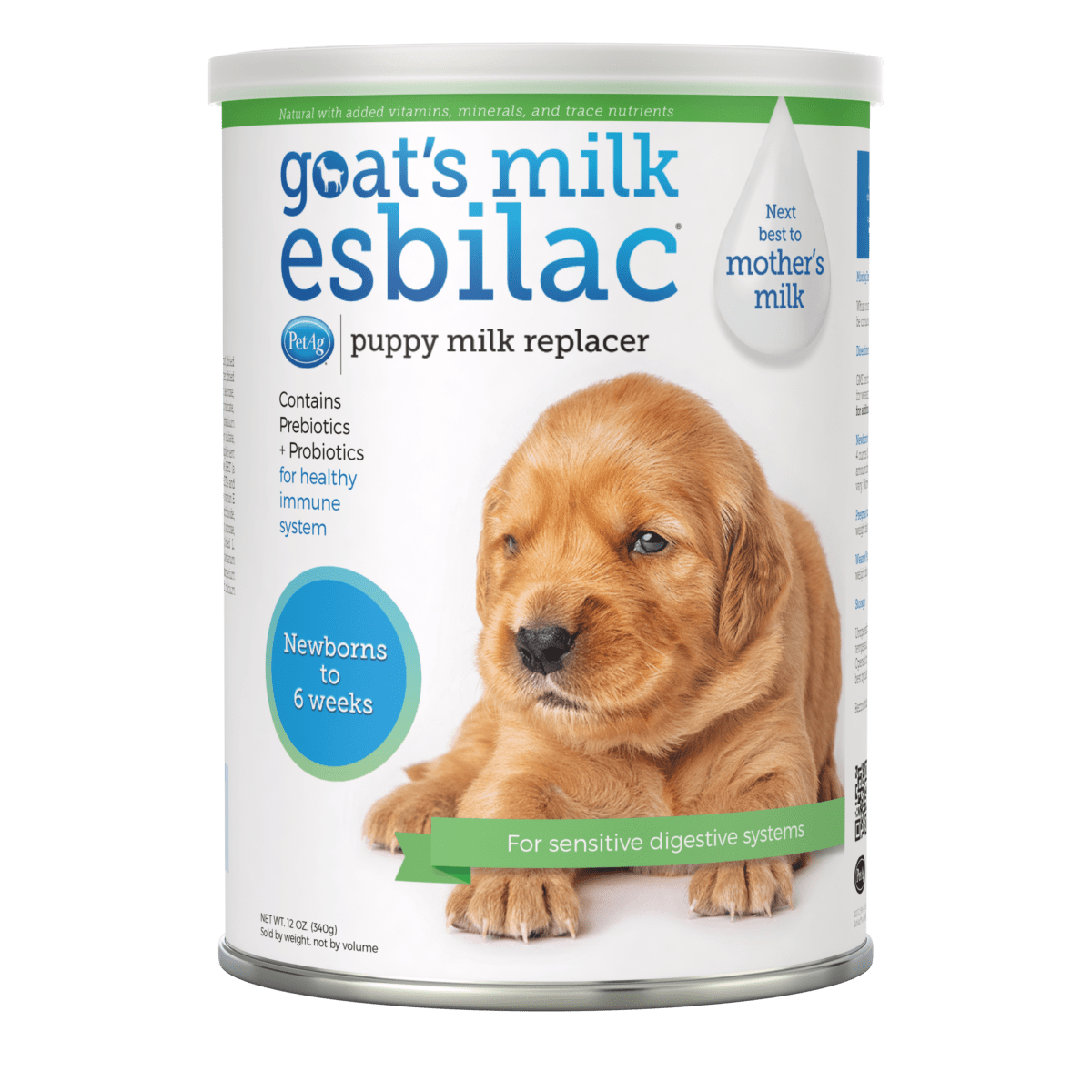 Pet Ag Esbilac Leche de Cabra en Polvo para Cachorros 340Gr