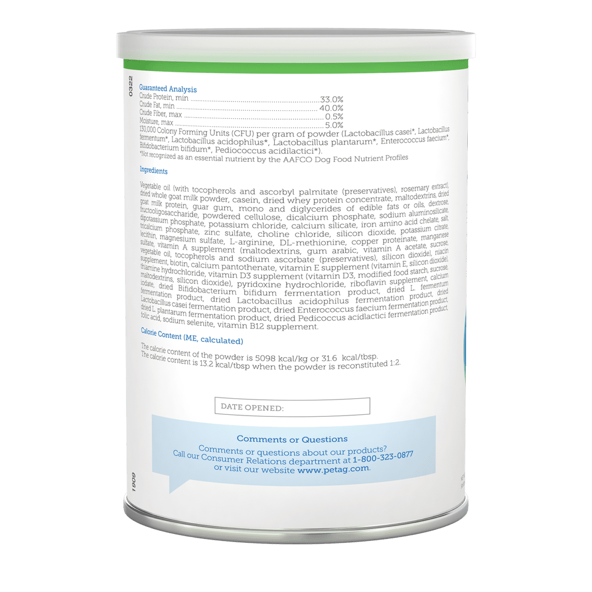 Pet Ag Esbilac Leche de Cabra en Polvo para Cachorros 340Gr