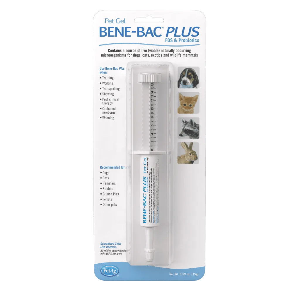 Pet Ag Bene-Bac Plus - FOS y Probiótico para mascotas