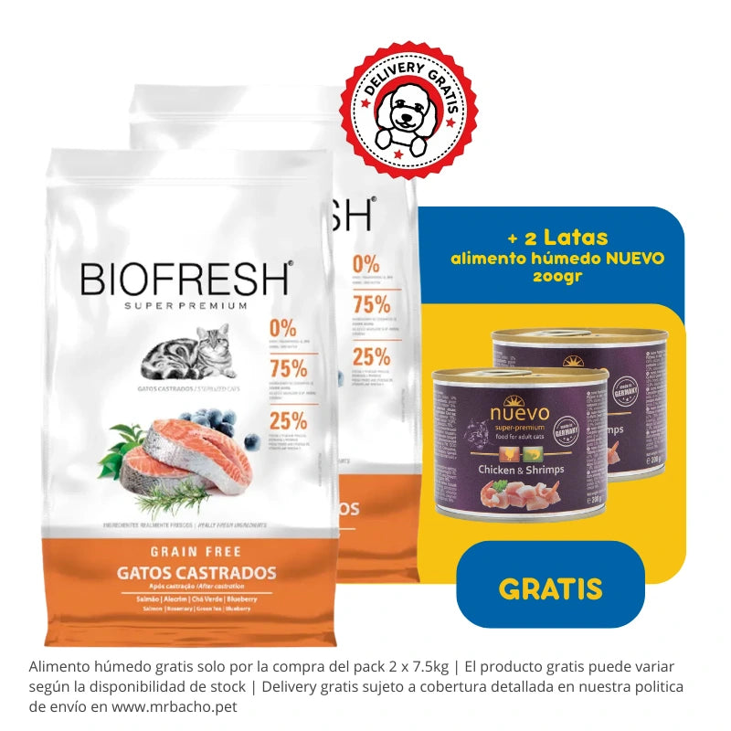 Biofresh Grain-Free Gato Castrado Salmón