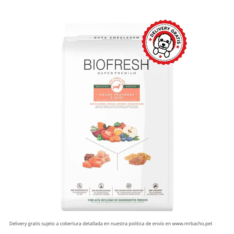 Biofresh Perro Senior Razas Pequeñas y Mini - Mix de Carnes, frutas y vegetales