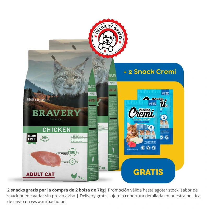 Bravery Grain-Free Adult Cat Chicken