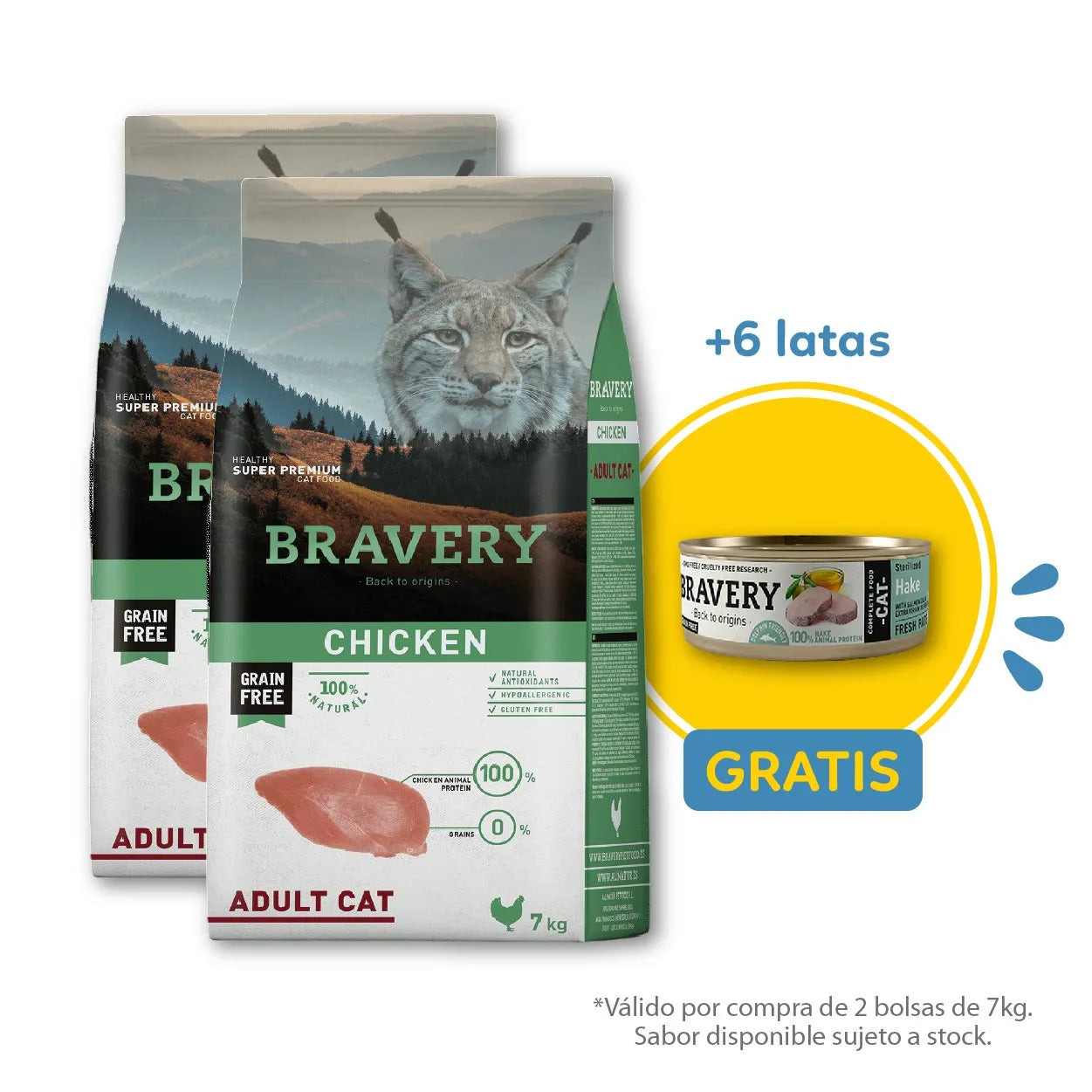 Bravery Grain-Free Adult Cat Chicken