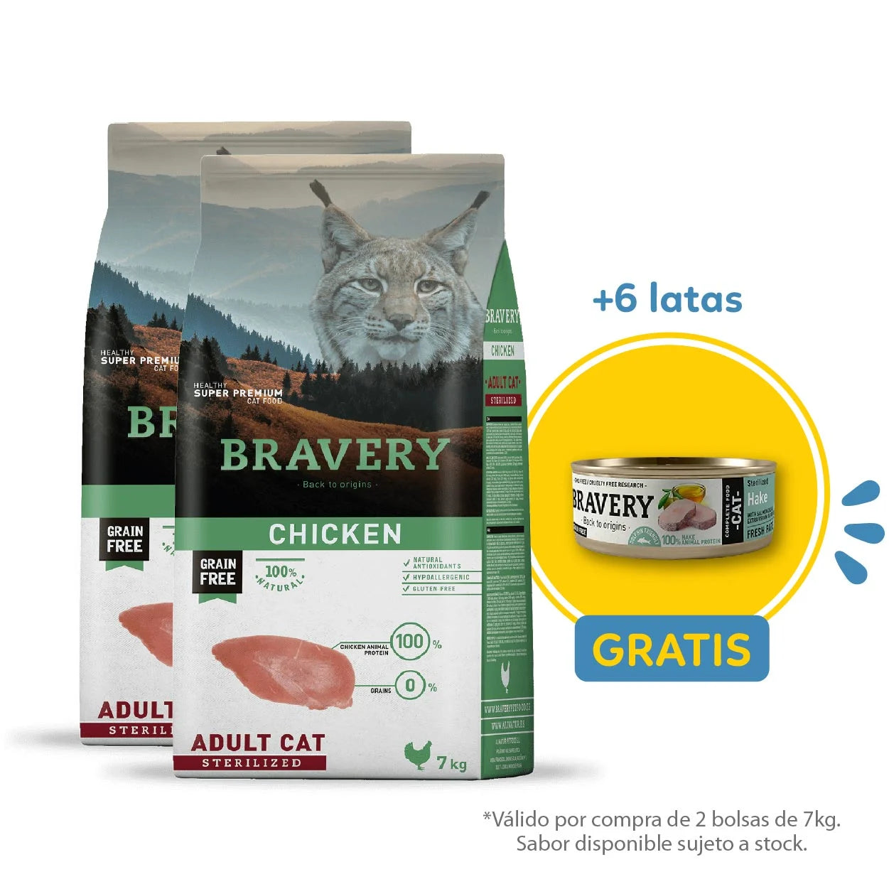 Bravery Grain-Free Adult Cat Sterilized Chicken