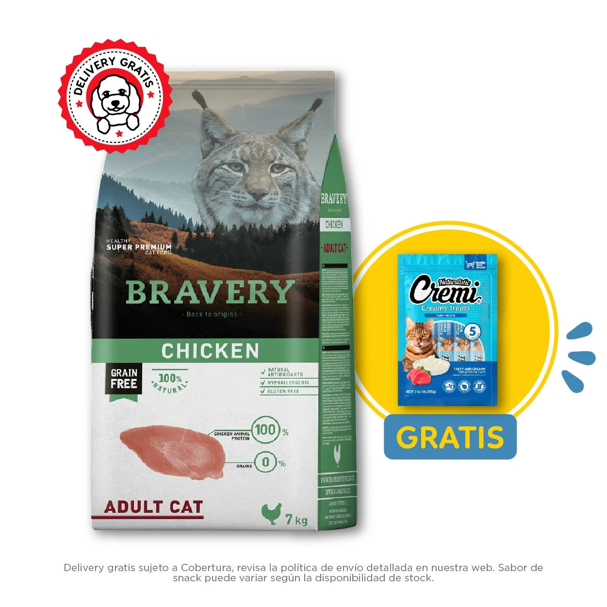 Bravery Grain-Free Adult Cat Chicken
