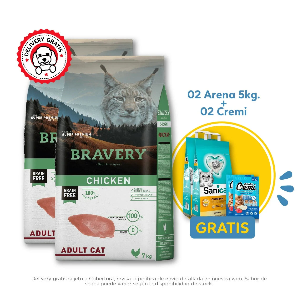 Bravery Grain-Free Adult Cat Chicken