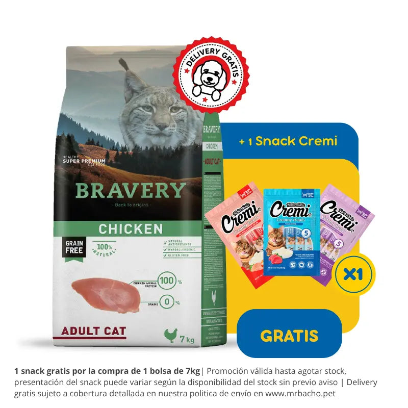 Bravery Grain-Free Adult Cat Chicken