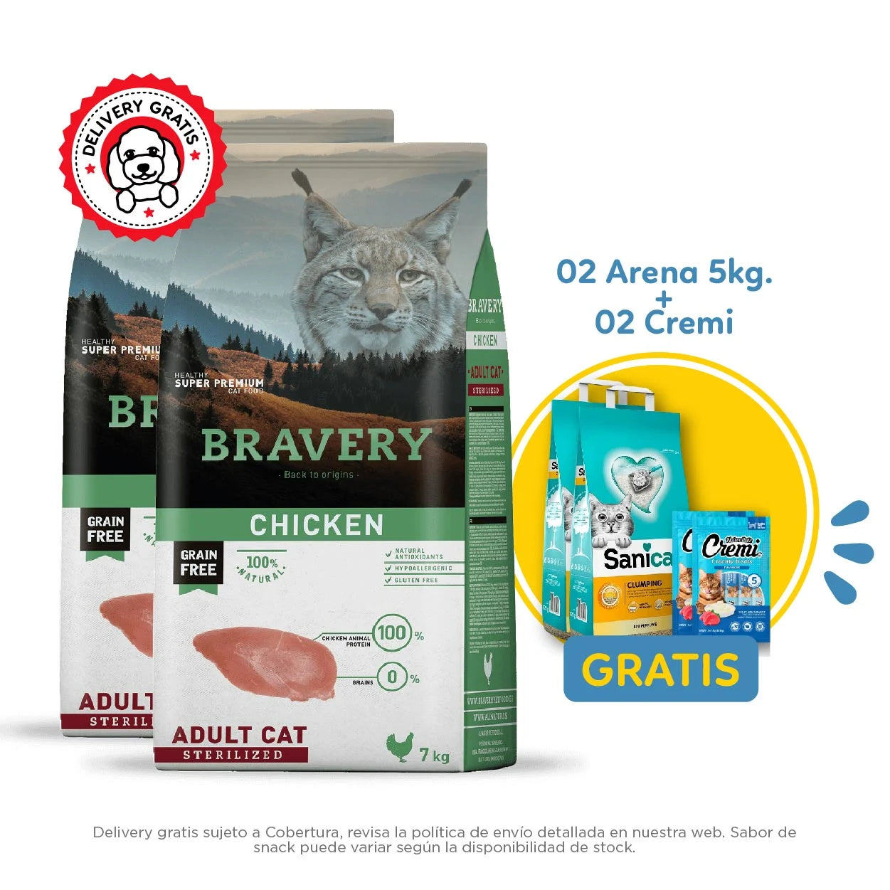 Bravery Grain-Free Adult Cat Sterilized Chicken