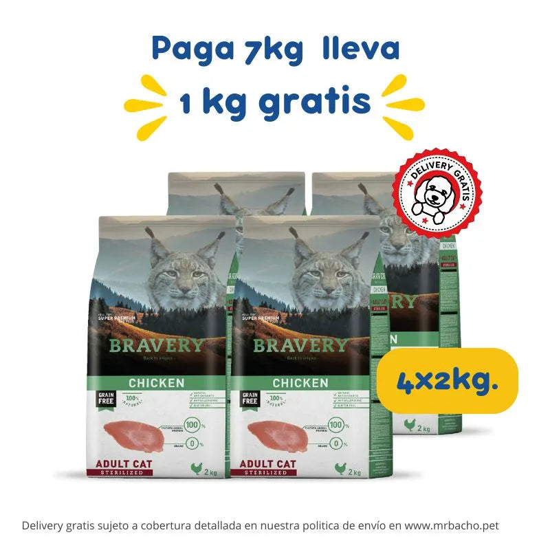 Bravery Grain-Free Adult Cat Sterilized Chicken