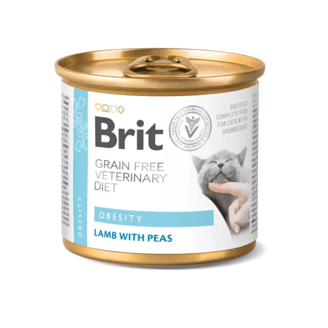 Brit Veterinary Diet Cat Grain-Free Obesity Lata