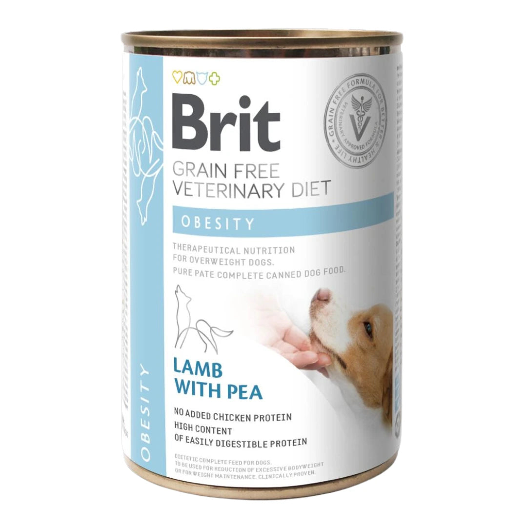 Brit Veterinary Diet Dog Grain-Free Obesity Lata 400Gr