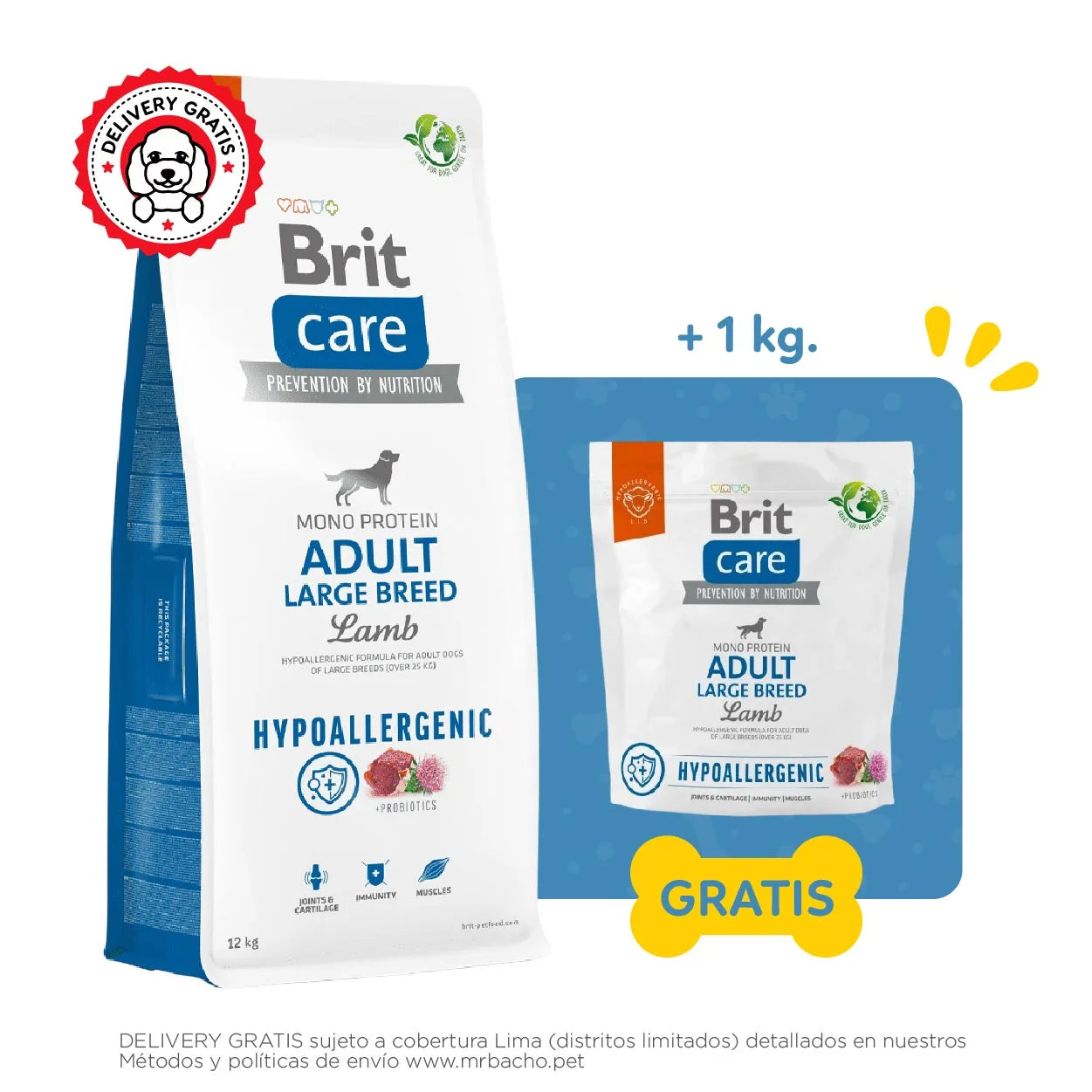 Brit Care Dog Hypoallergenic Adult Large Breed Lamb