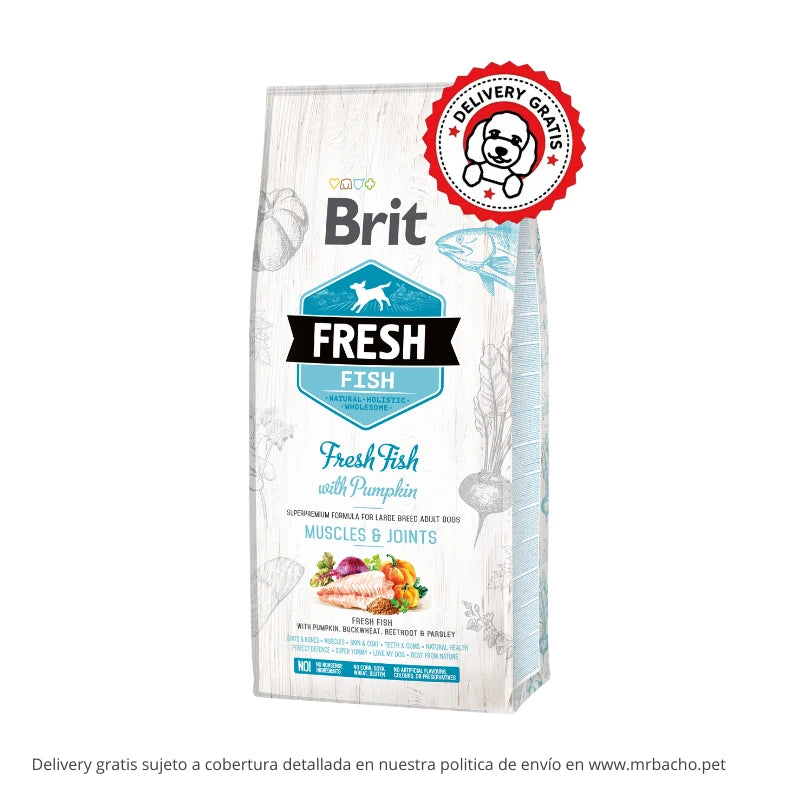 Brit Fresh Fish with Pumpkin Adult Large - Muscles & Joints