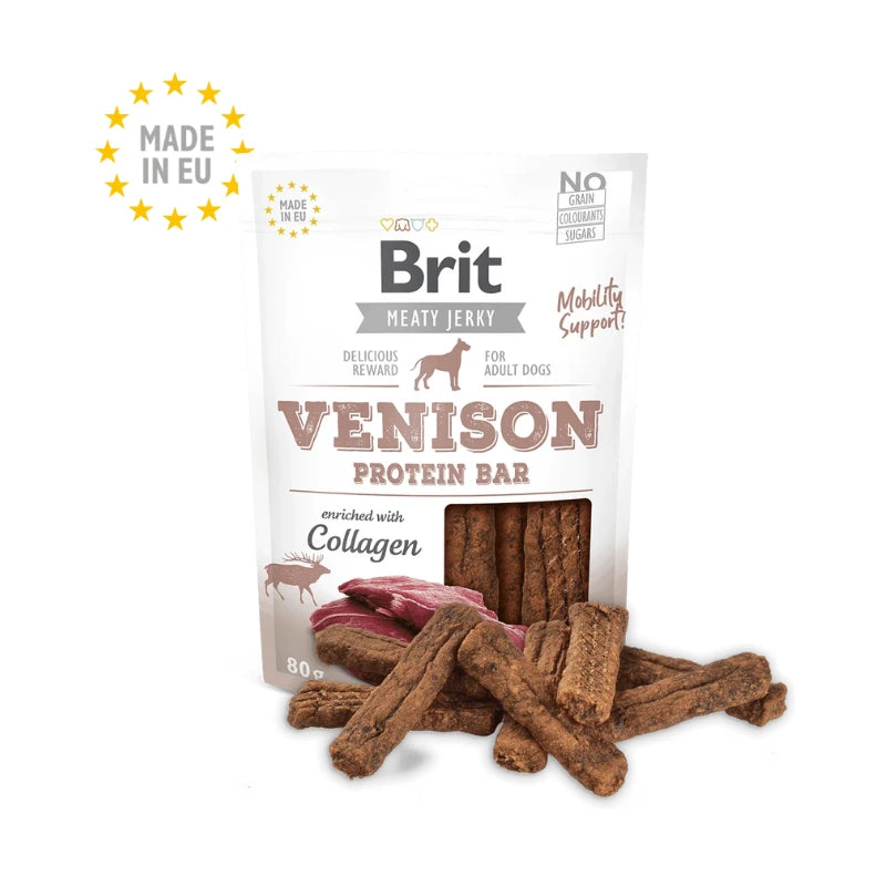 Brit Meaty Jerky Venison & Chicken Protein Bar