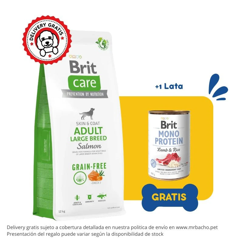 Brit Care Dog Grain-free Adult Large Breed Salmón
