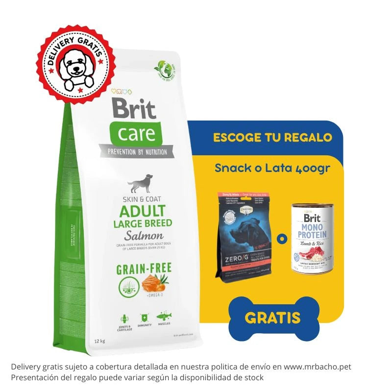 Brit Care Dog Grain-free Adult Large Breed Salmón