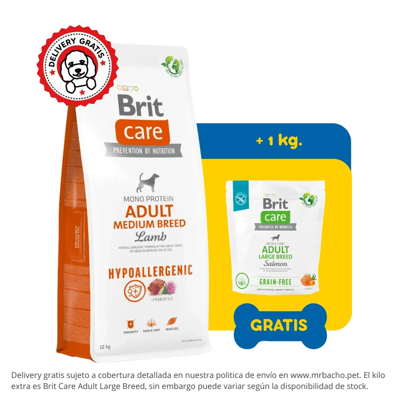 Brit Care Dog Hypoallergenic Adult Medium Breed Lamb