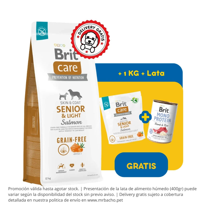 Brit Care Dog Grain-Free Senior & Light Salmon