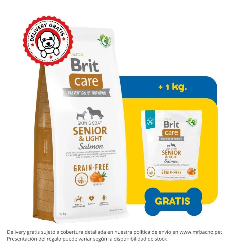 Brit Care Dog Grain-Free Senior & Light Salmon