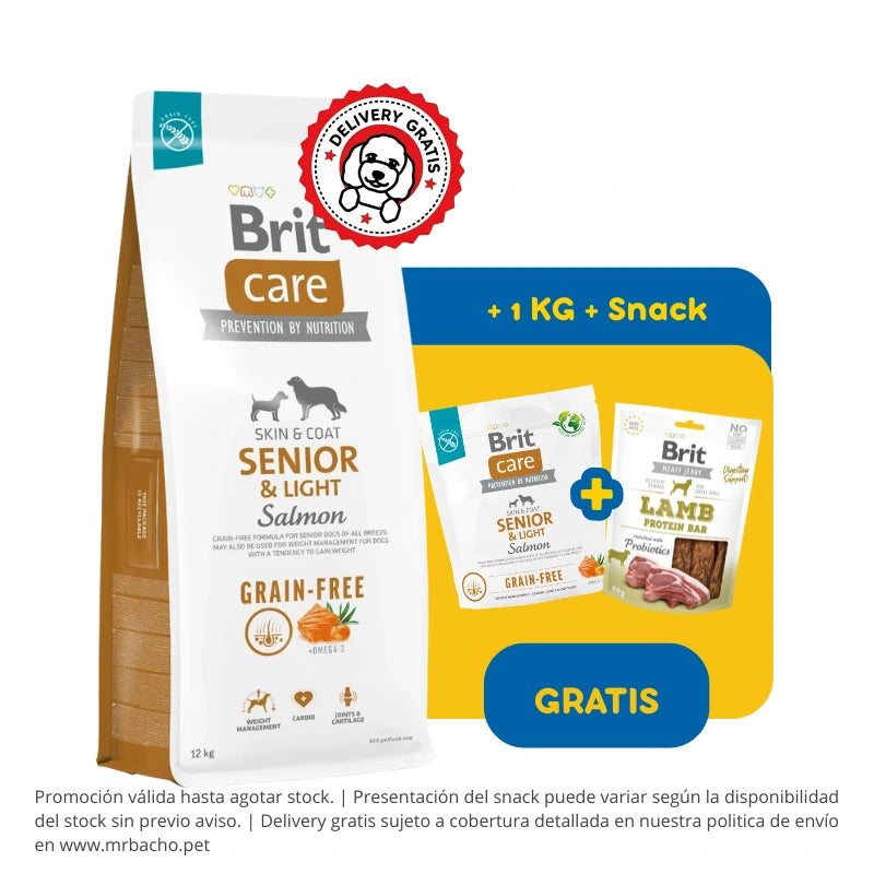 Brit Care Dog Grain-Free Senior & Light Salmon