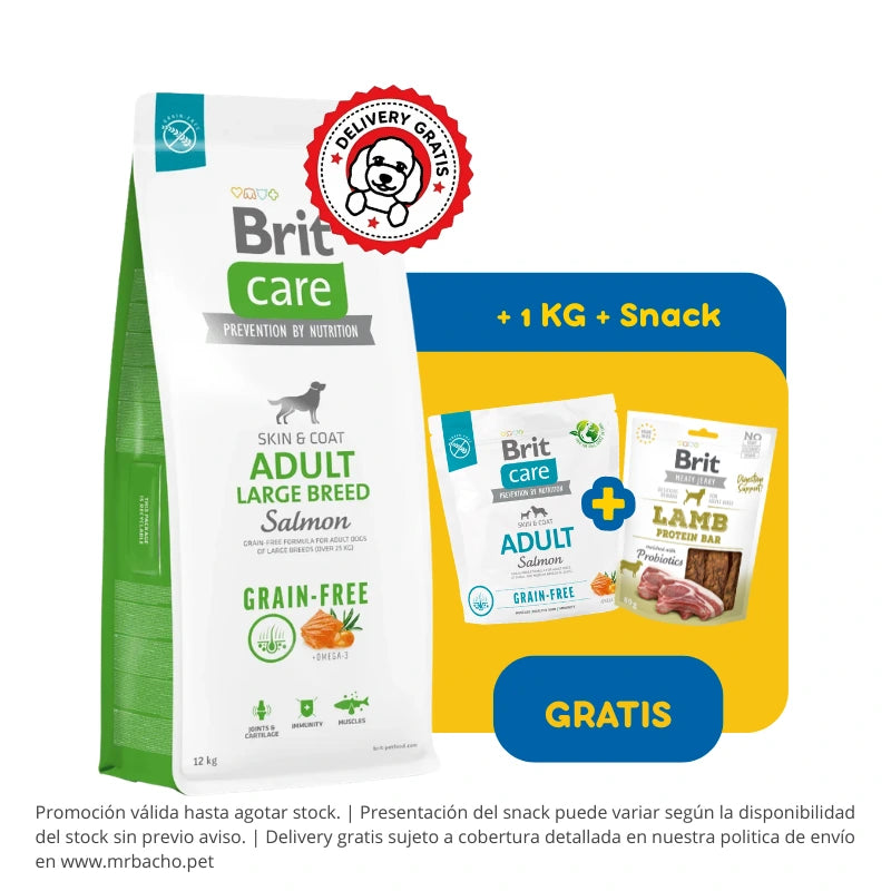 Brit Care Dog Grain-free Adult Large Breed Salmón