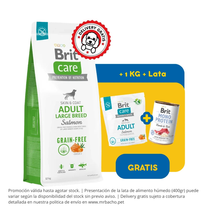 Brit Care Dog Grain-free Adult Large Breed Salmón