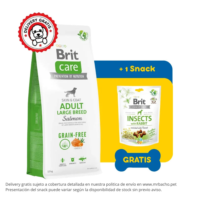 Brit Care Dog Grain-free Adult Large Breed Salmón