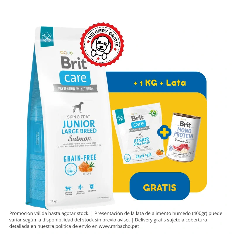 Brit Care Dog Grain-free Junior Large Breed Salmón
