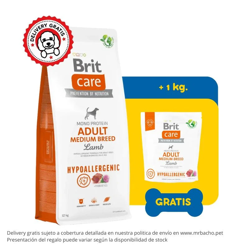 Brit Care Dog Hypoallergenic Adult Medium Breed Lamb
