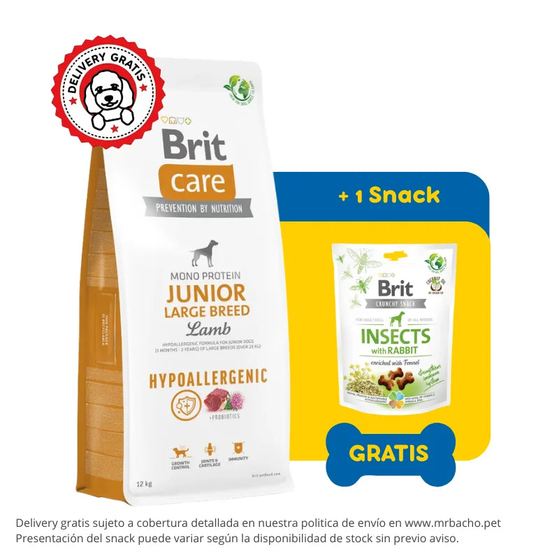 Brit Care Dog Hypoallergenic Junior Large Breed Lamb