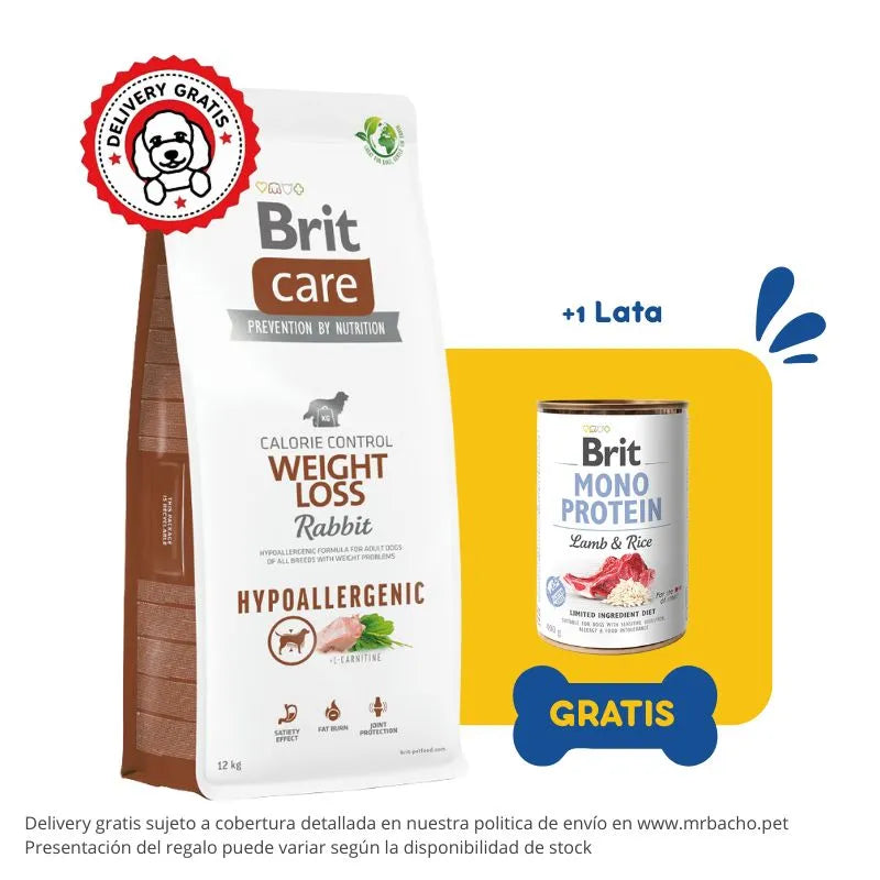 Brit Care Dog Hypoallergenic Weight Loss Rabbit