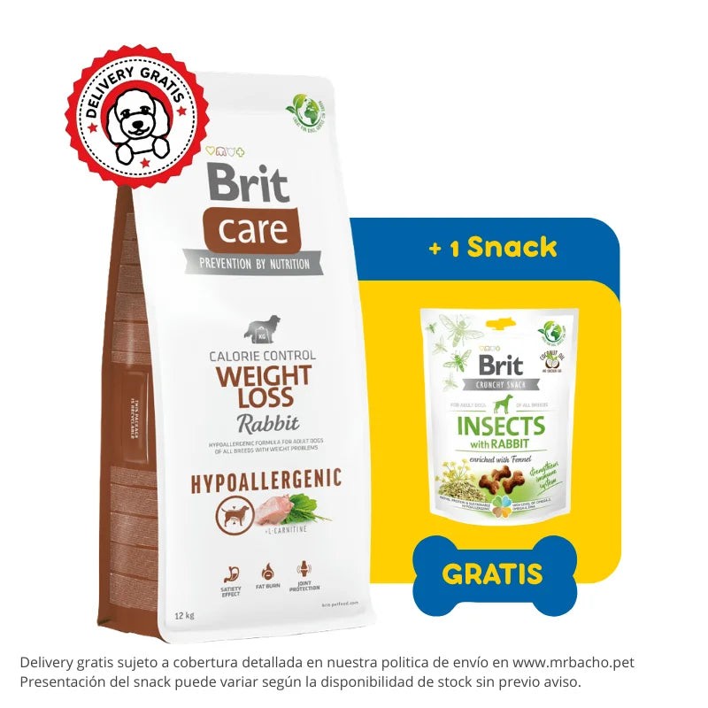 Brit Care Dog Hypoallergenic Weight Loss Rabbit