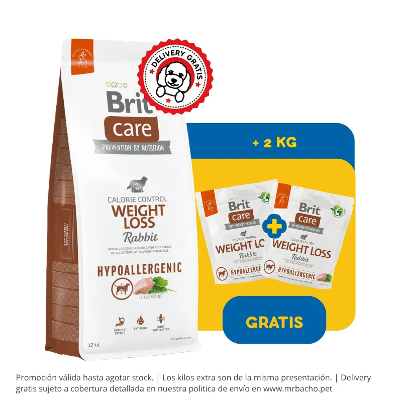 Brit Care Dog Hypoallergenic Weight Loss Rabbit