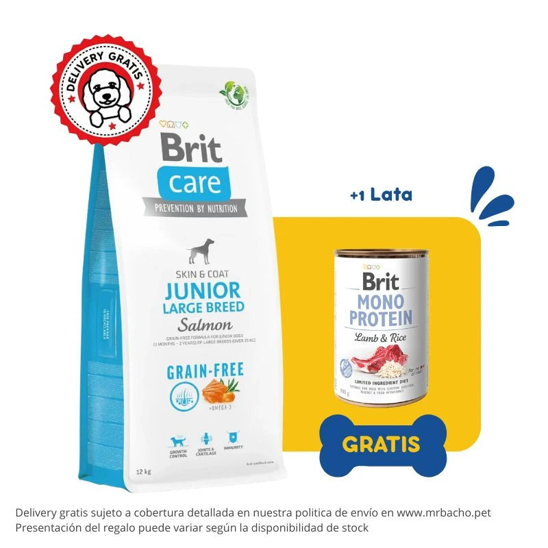 Brit Care Dog Grain-free Junior Large Breed Salmón