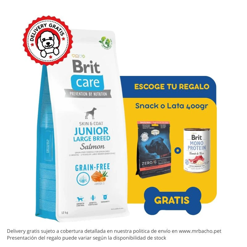 Brit Care Dog Grain-free Junior Large Breed Salmón