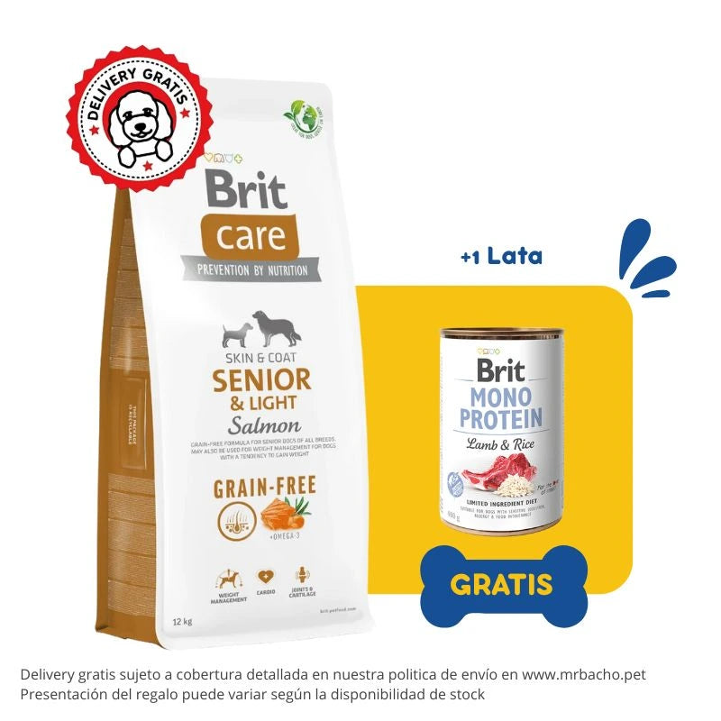 Brit Care Dog Grain-Free Senior & Light Salmon