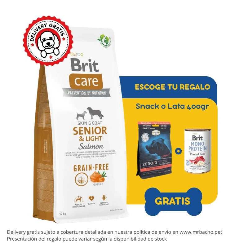 Brit Care Dog Grain-Free Senior & Light Salmon