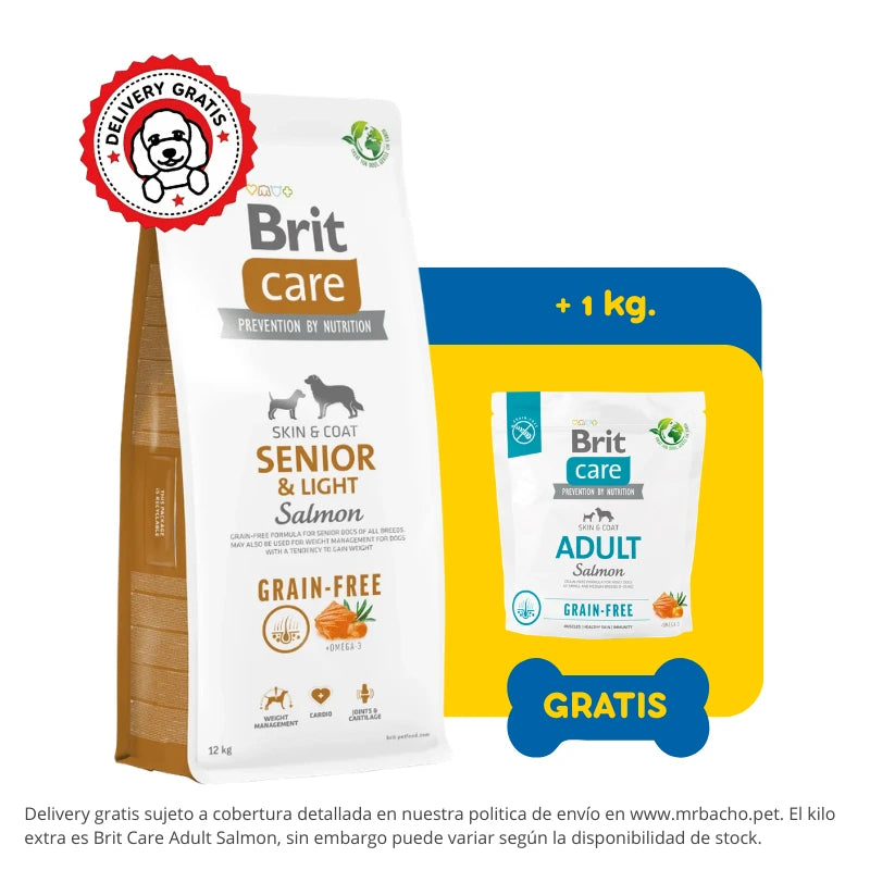 Brit Care Dog Grain-Free Senior & Light Salmon