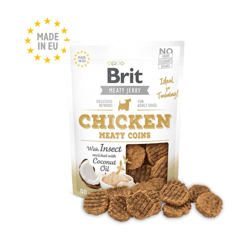 Brit Meaty Coins Chicken with Insect