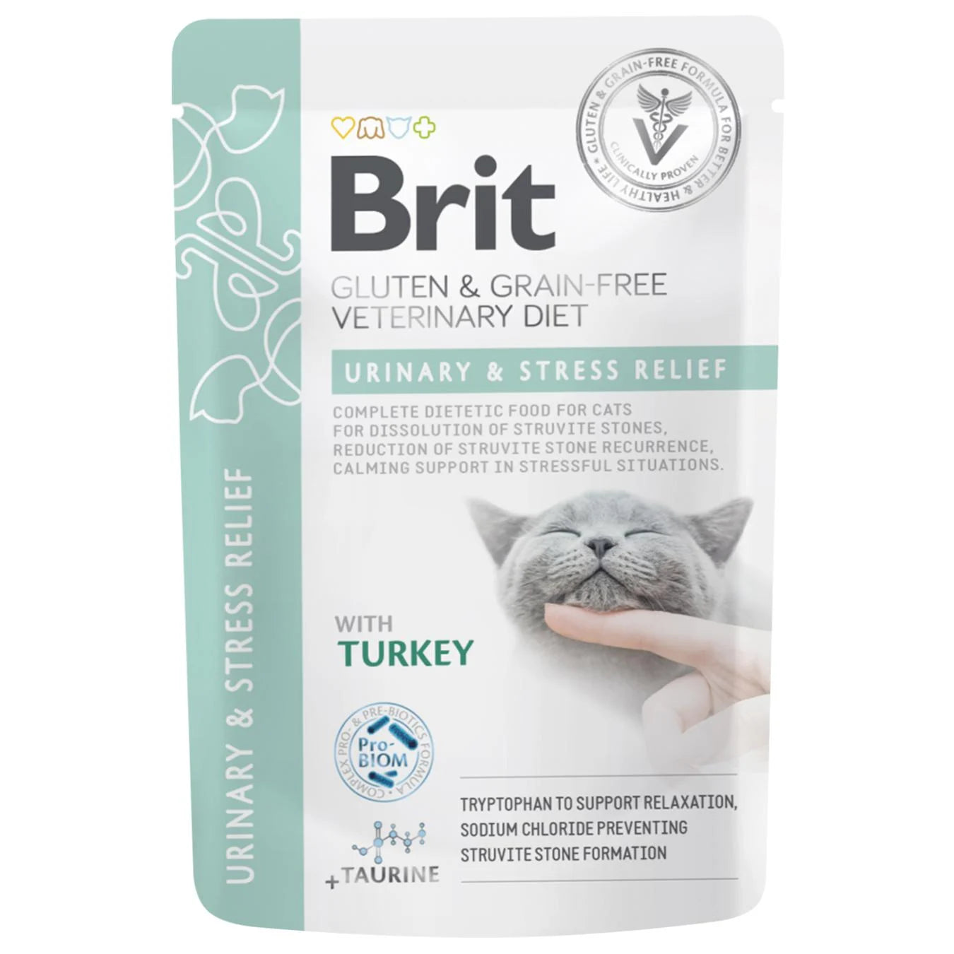 Brit Veterinary Diet Cat Grain-Free Struvite Urinary & Stress Relief Pouch